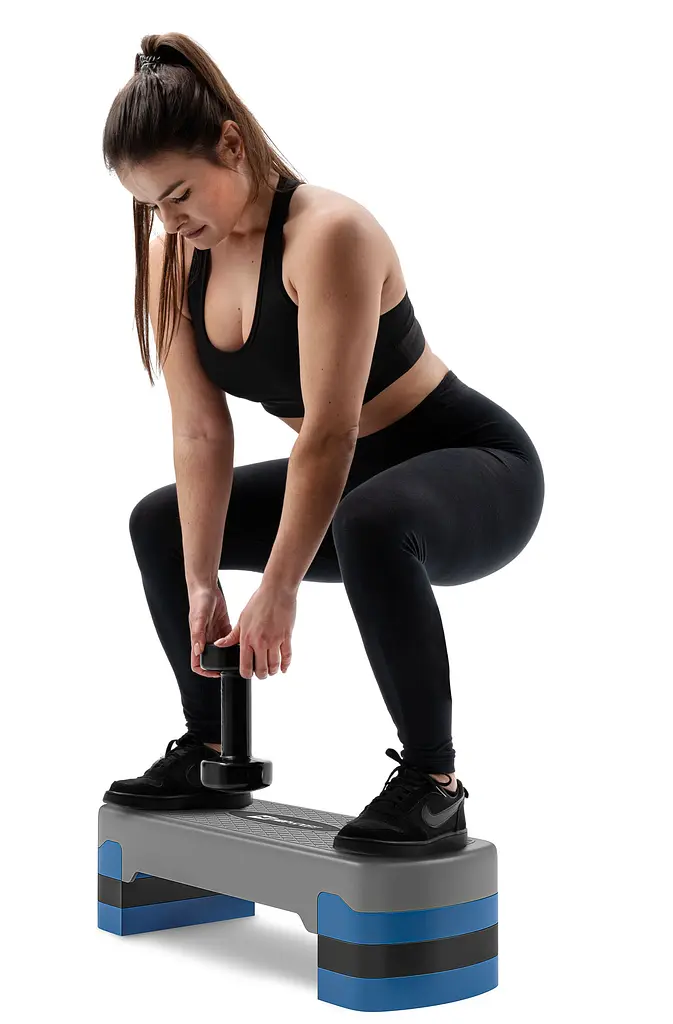 Степ платформа Hop-Sport HS-PP020AS сіро-синя - фото 2