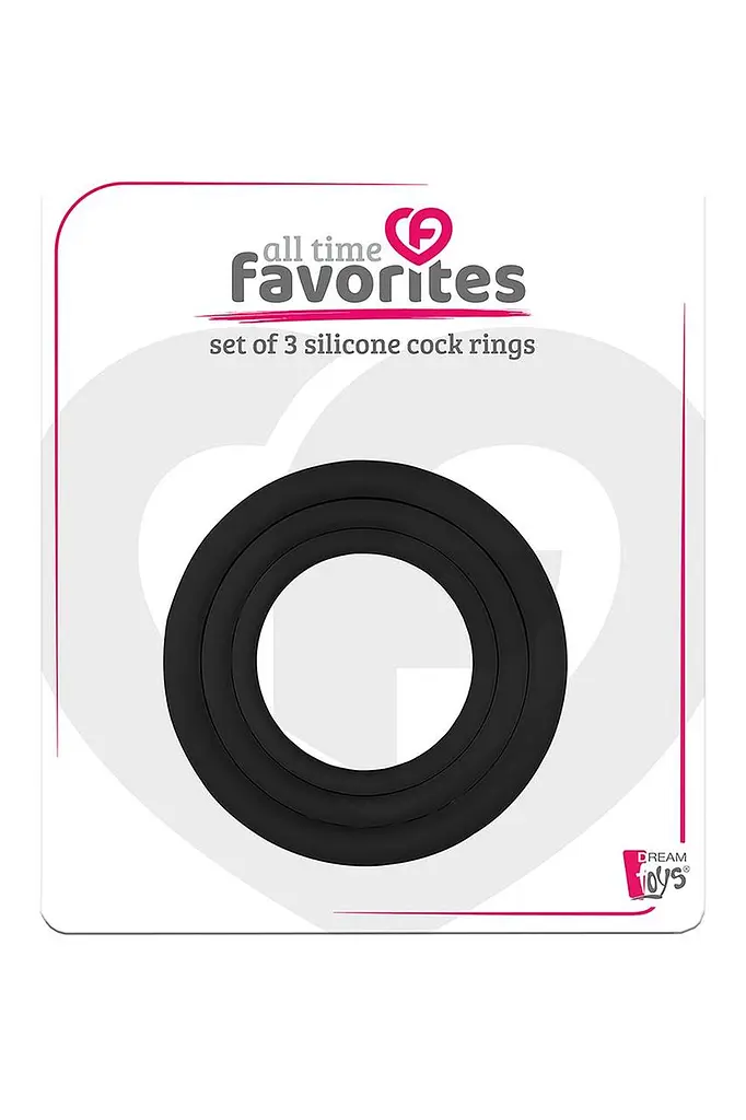 Набор эрекционных колец All Time Favorites Cockrings - фото 2