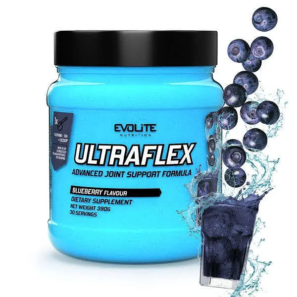 Препарат для суглобів і зв'язок Evolite Nutrition Ultra Flex, 390 грам - Чорниця - фото 2