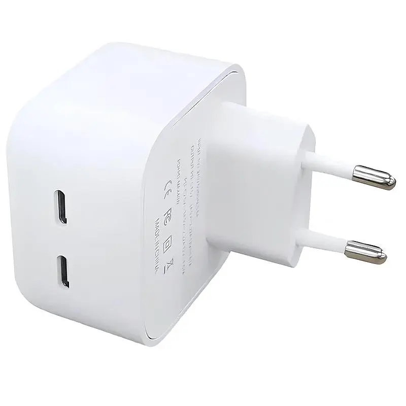МЗП Brand_A_Class 35W Dual Mini Power Adapter for Apple (2USB-C) (AA) (box) White - фото 2