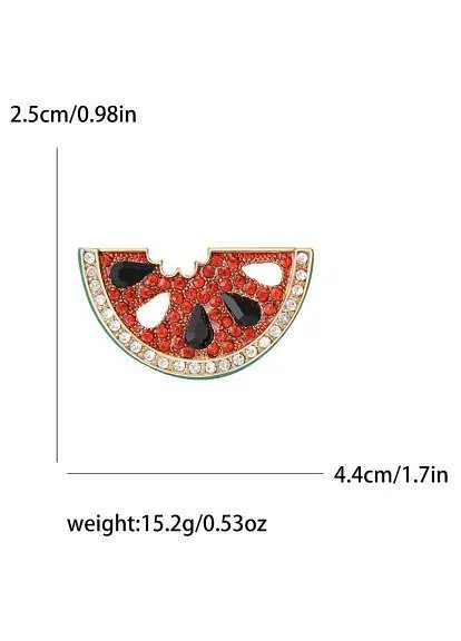 Брошь Арбуз женская брошь-булавка - фото 2