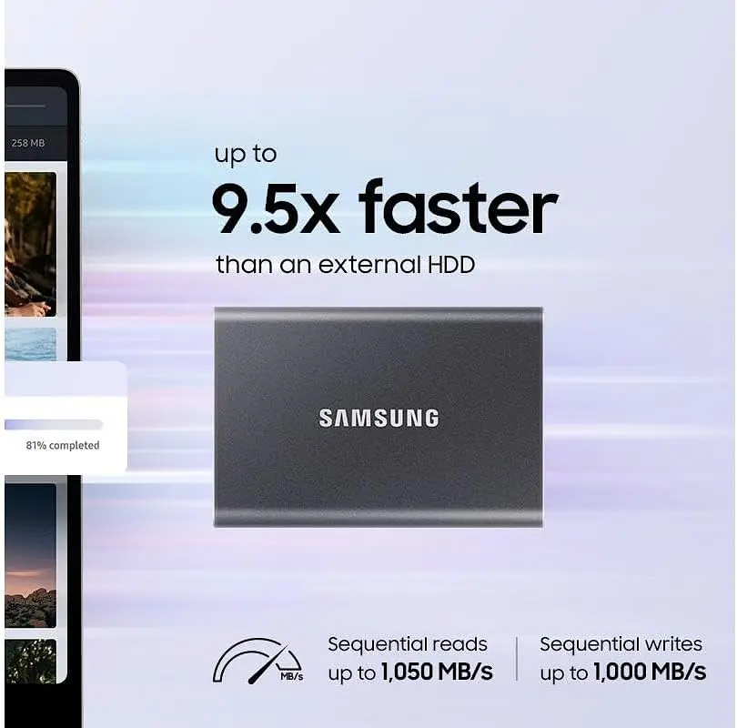 Портативний SSD Samsung 4TB USB 3.2 Gen 2 Type-C T7 Shield - фото 4