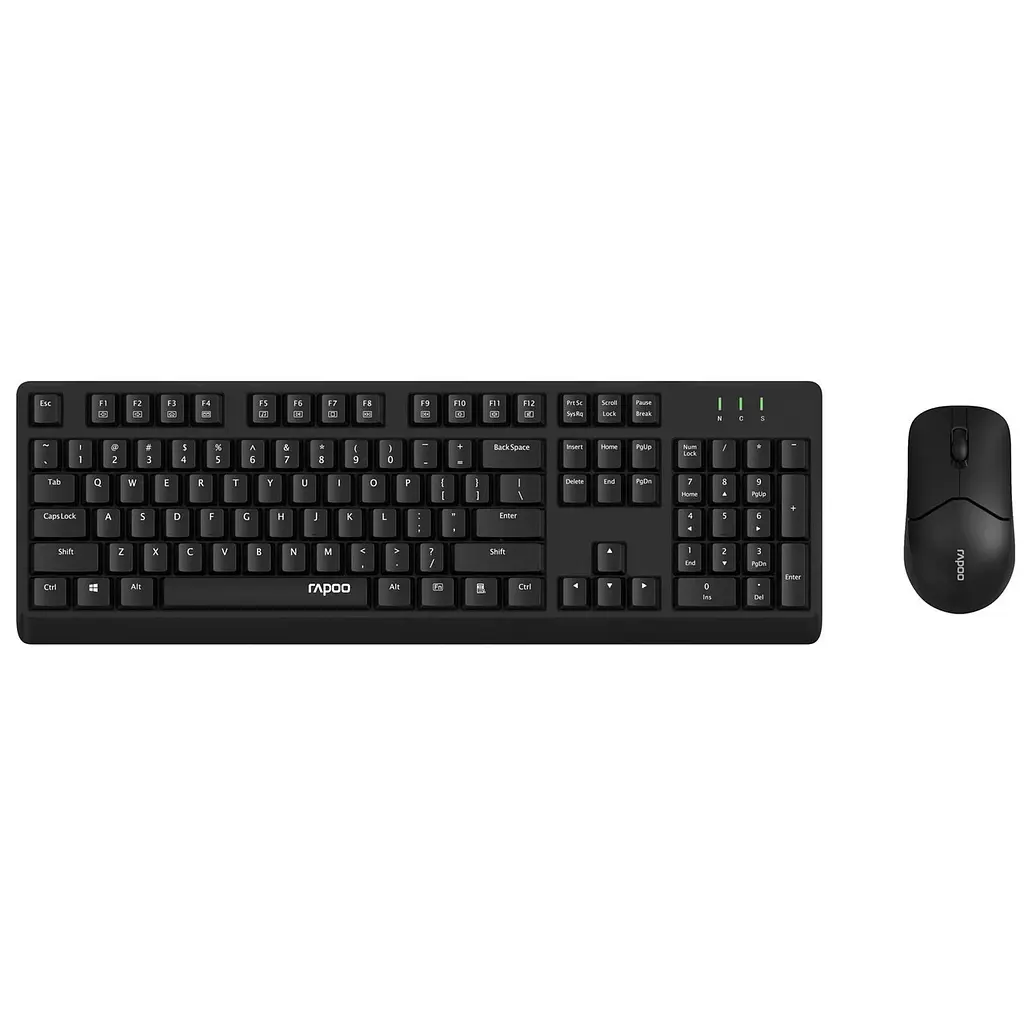 Комплект (клавіатура, миша) бездротовий Rapoo X1500 Wireless Чорний - фото 8