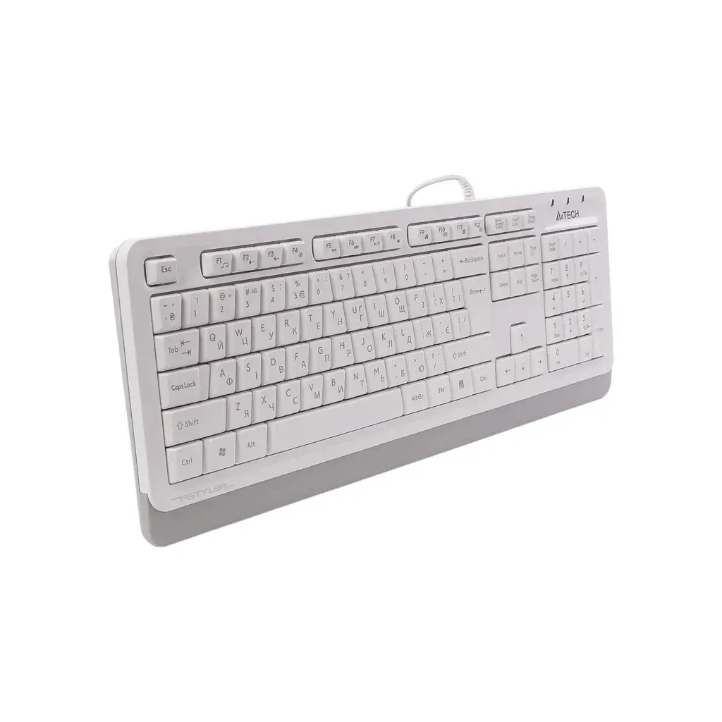 Клавіатура A4Tech FKS10 USB White (4711421963534) - фото 3