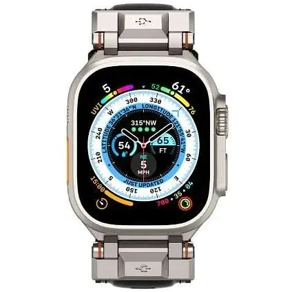 Ремешок Spigen DuraPro Armor PU Black для Apple Watch 49мм (AMP07591) - фото 2