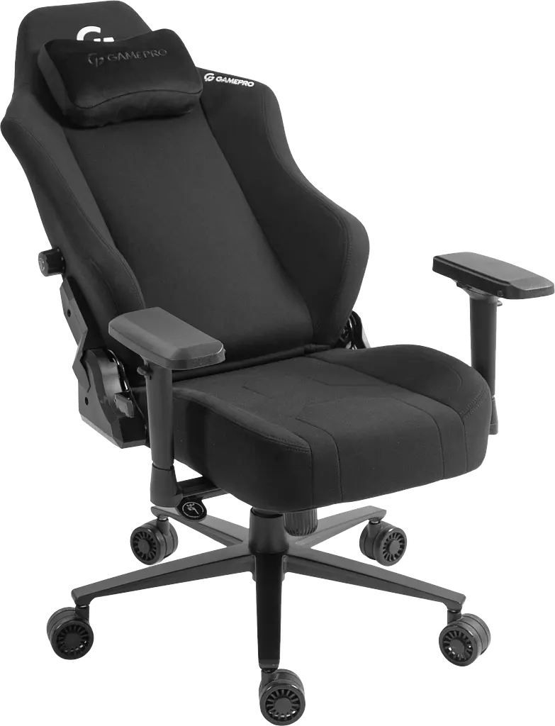 Крісло ігрове GamePro GC775B Black fabric (GC775B) - фото 4