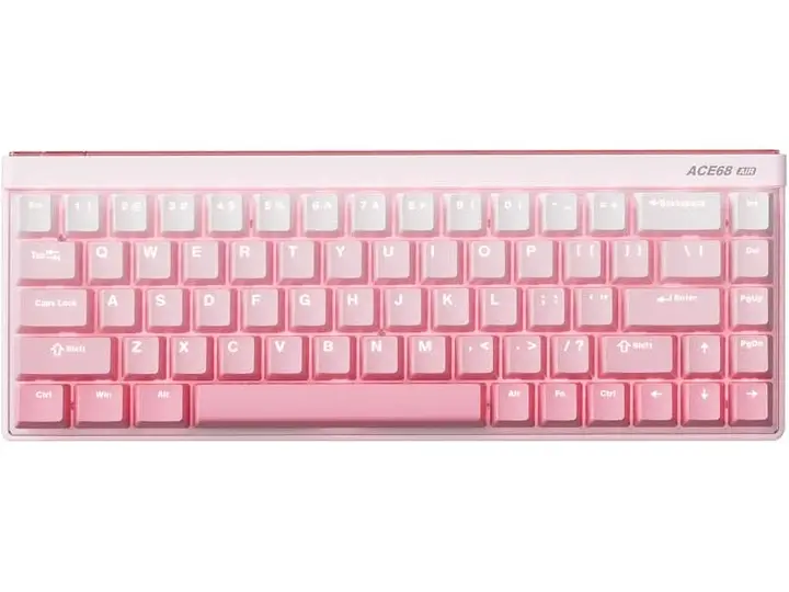 Ігрова магнітна клавіатура MCHOSE ACE 68 Air / Дротове підключення / Kailh Magnetic God Switch / Pink - фото 2