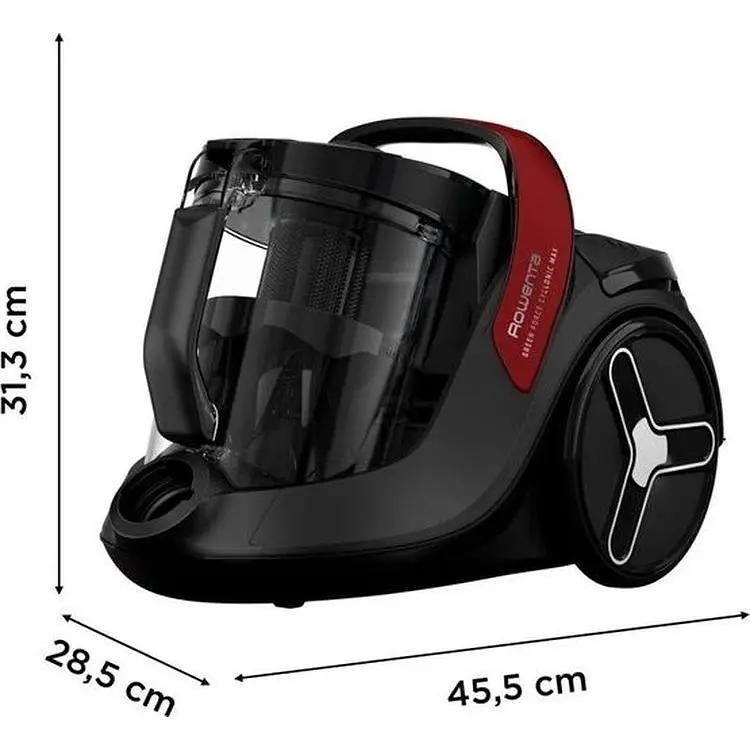 Пылесос Rowenta Green Force Cyclnic Max контейнерный 900 Вт черный (RO7B13EA) - фото 5