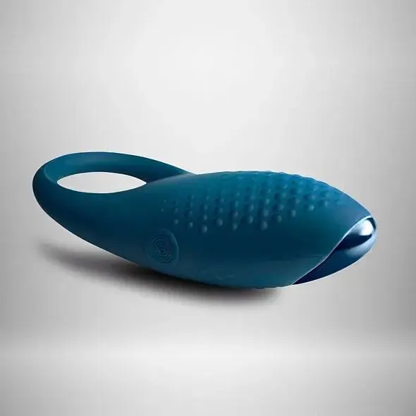 Ерекційне кільце з вібрацією Rocks Off EmPower Blue - фото 3