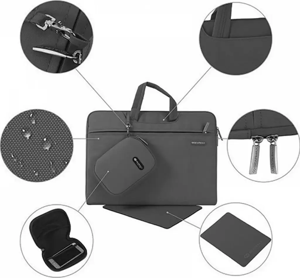 Сумка для ноутбука WiWU Campus Slim Case for MacBook 13` Grey [88401] - фото 2