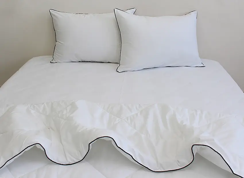 Комплект постільної білизни Tag Tekstil Набор Elegant полуторный White - фото 2