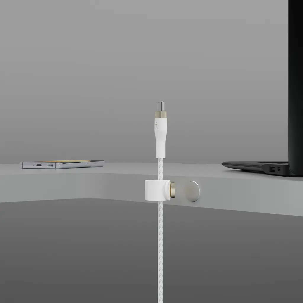 Кабель Belkin USB-C > USB-C заряджання/синхронізації 1м, 60Вт, Type-C, плетений, силіконовий, з ремі teh0013718 - фото 5
