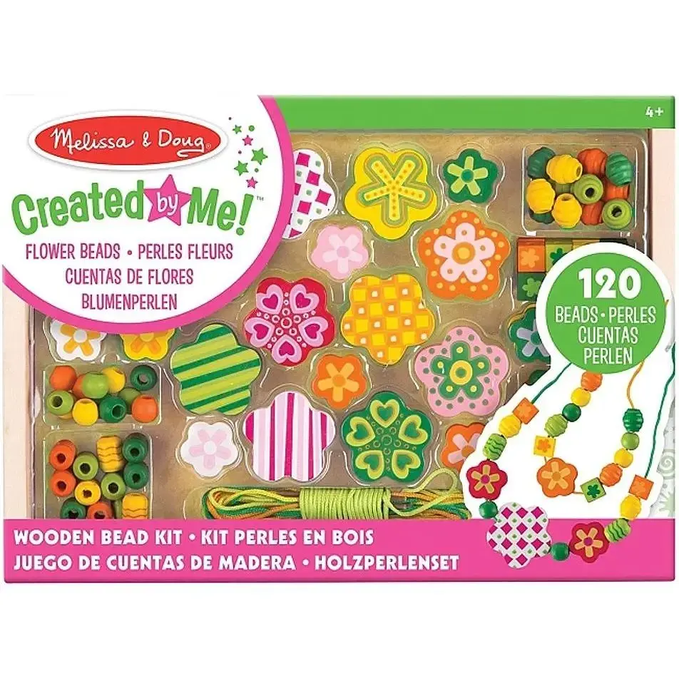 Набір дерев'яних намистин Melissa & Doug Квітковий сад (MD4178)