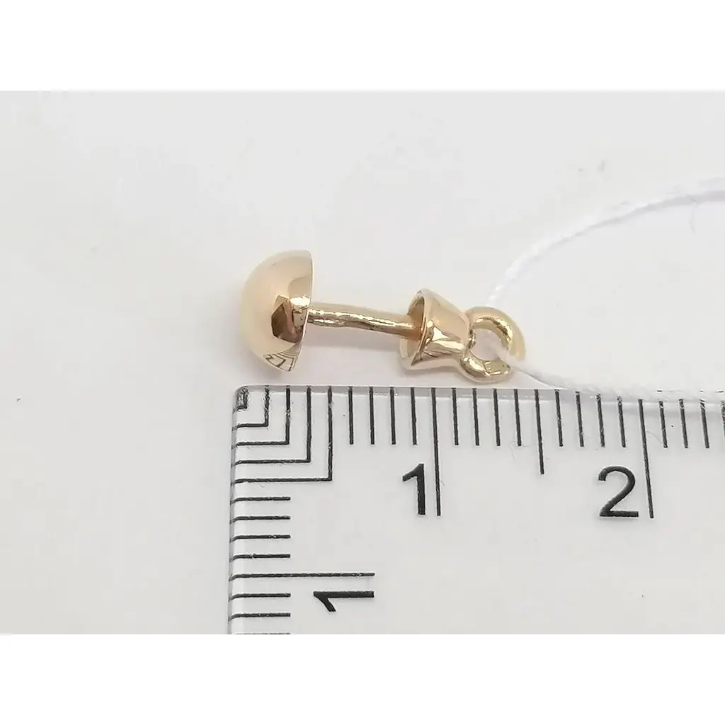 Золоті сережки-пуссети Tango. 580081 - фото 4