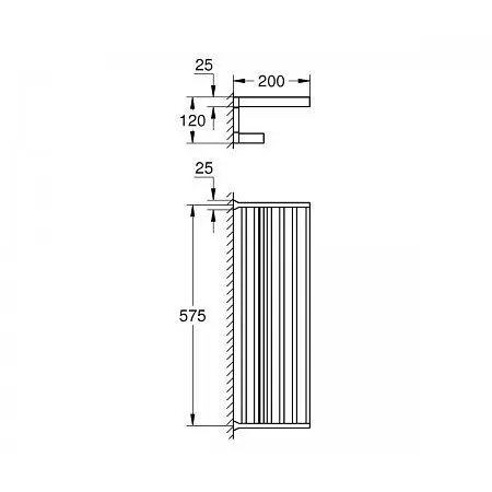 Вішак для рушника Grohe Selection Cube 40804000, Хром - фото 2