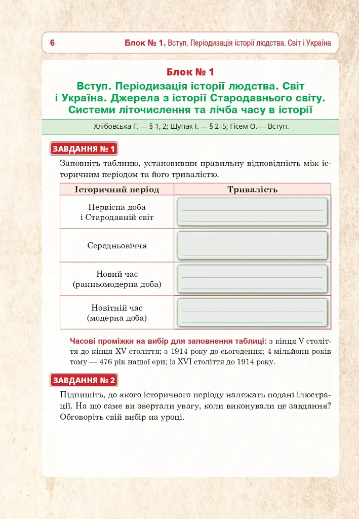 Всесвітня історія та історія України (інтегрований курс). Універсальний робочий зошит. 6 клас - фото 5