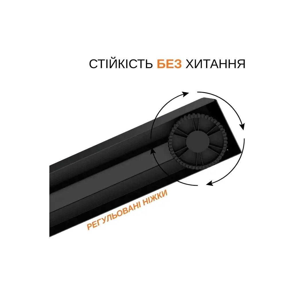 Комп'ютерний стіл ITechMount з регульованою висотою MT12BB чорний (MT12BB) - фото 10