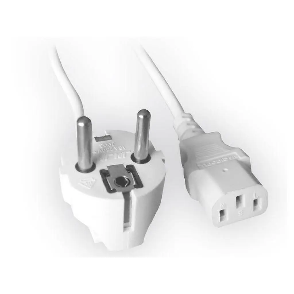Кабель живлення C13 1.8m white Cablexpert (PC-186W-VDE) - фото 3