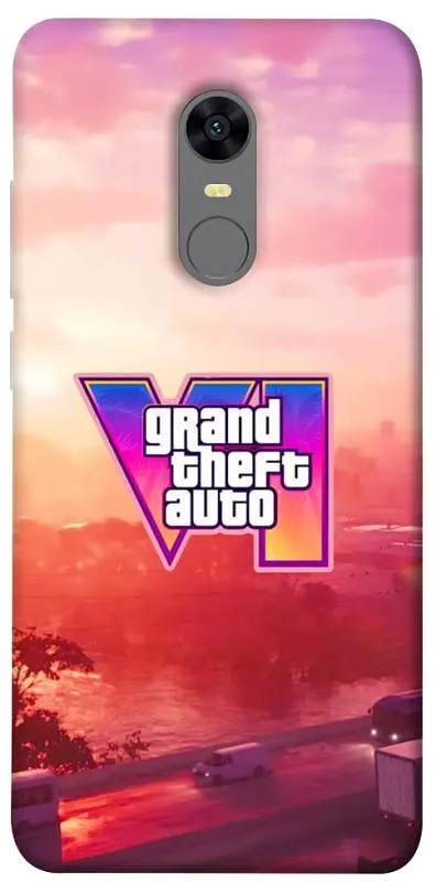 TPU чохол Demsky GTA VI Vice City для Xiaomi Redmi 5 Plus / Redmi Note 5 (Single Camera)