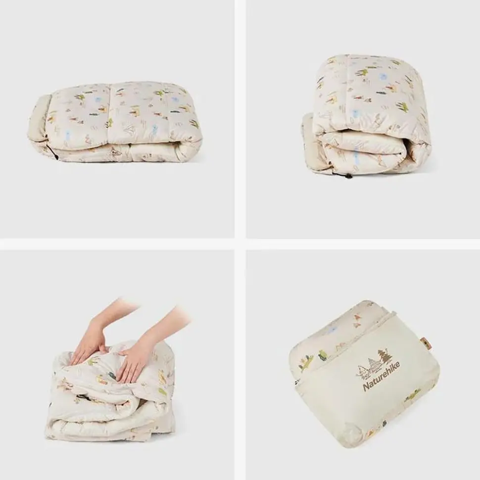 Спальник детский с капюшоном Naturehike B300 CNH22SD001 бежевый - фото 5