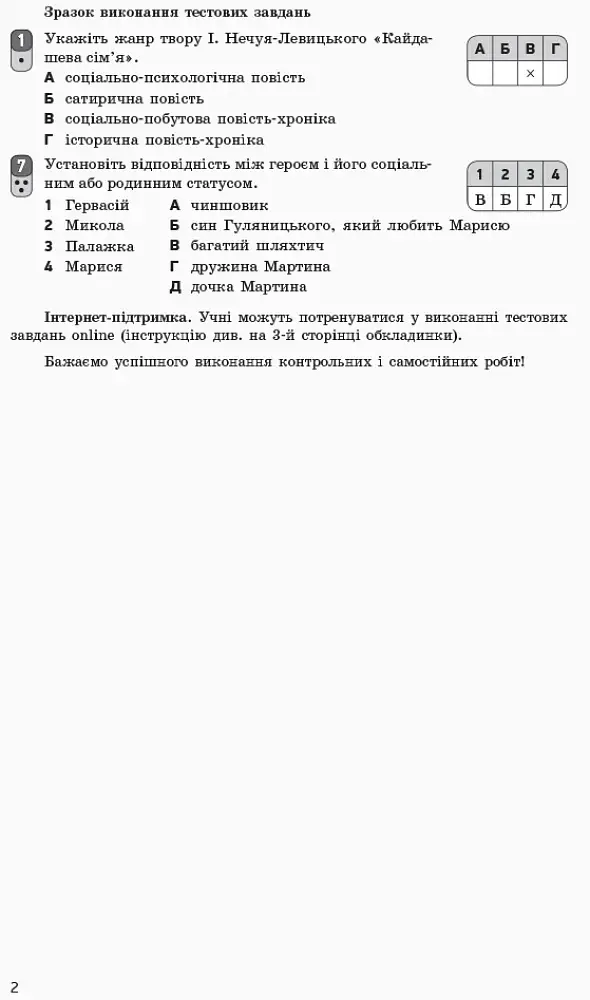 Контроль навчальних досягнень. Укр. література 10 клас. Рівень стандарту - фото 5