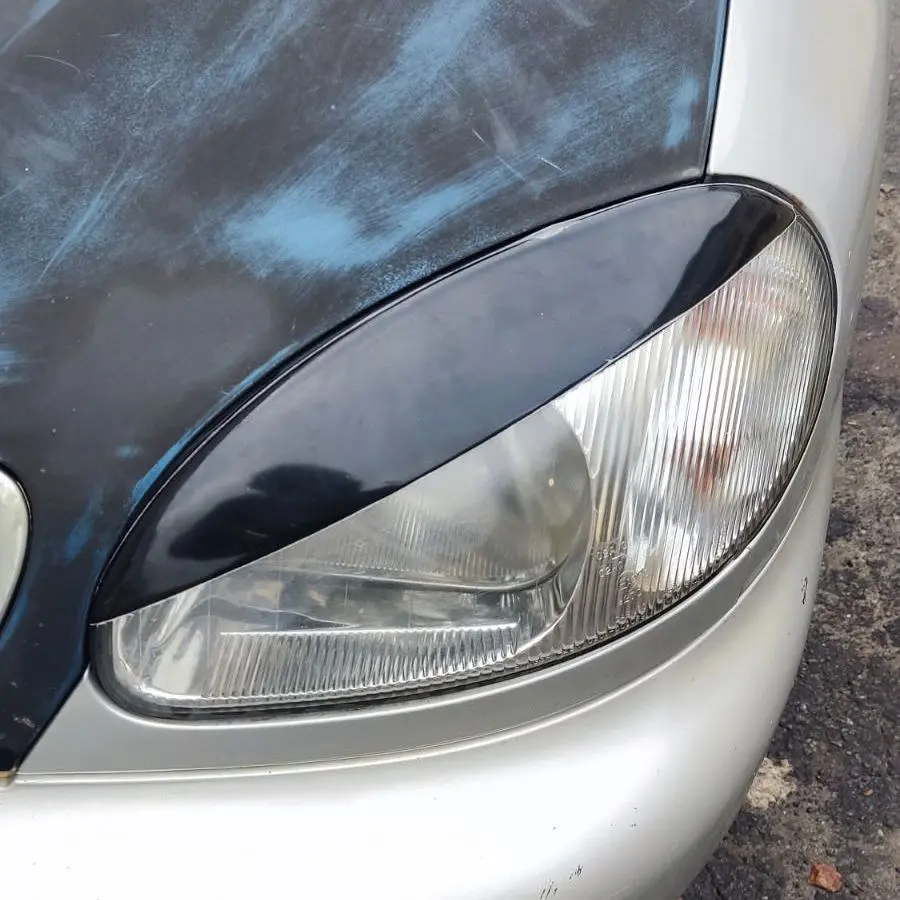 Вії фар для Daewoo Lanos Sens 2 шт Широкі Voron Glass - фото 4