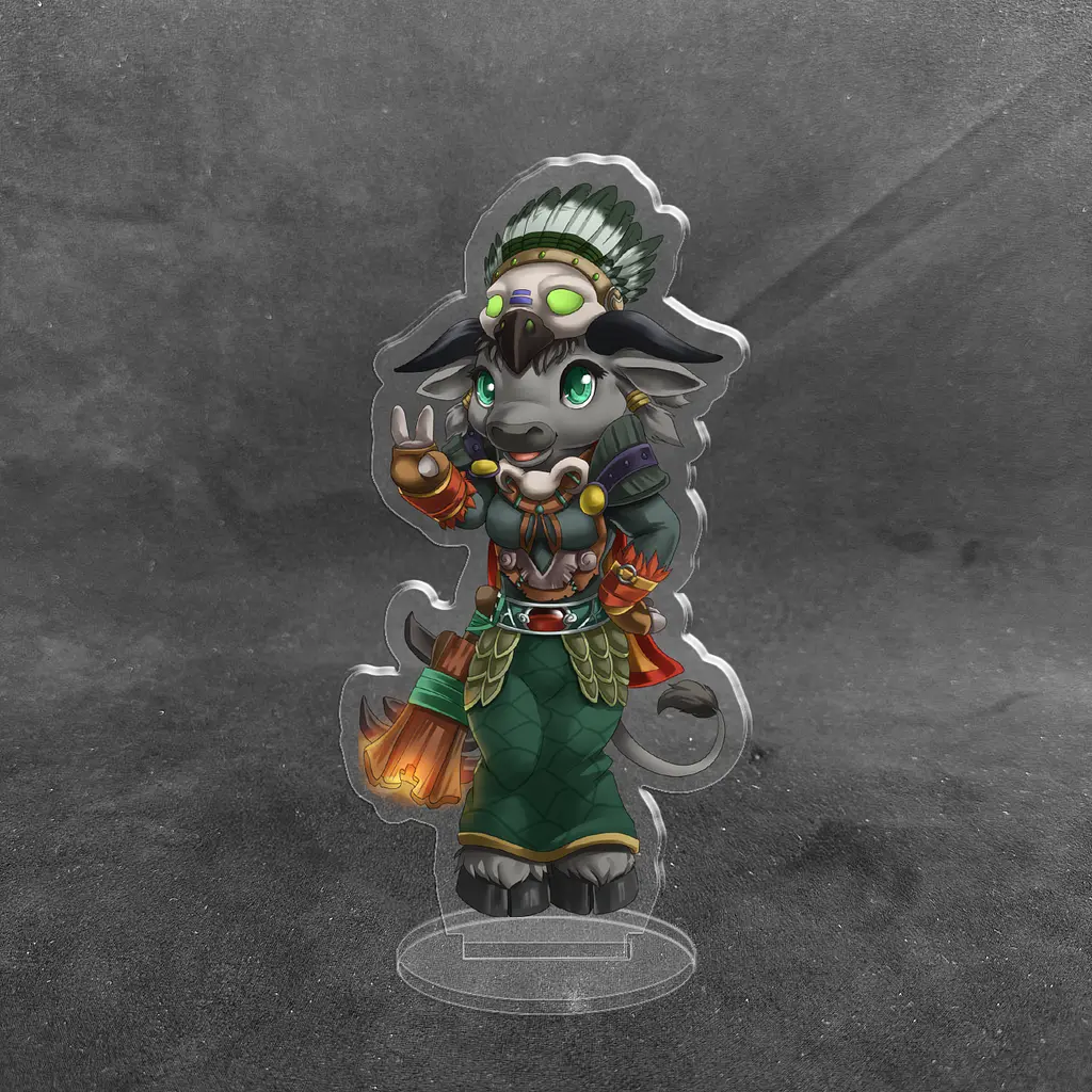 Акрилова колекційна фігурка World of Warcraft Чібі Chibi Таурен 10 см