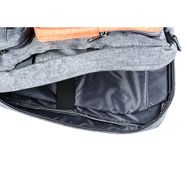 Рюкзак-сумка для ноутбука 15.6" ModeCom Reno серо-оранжевая - фото 3