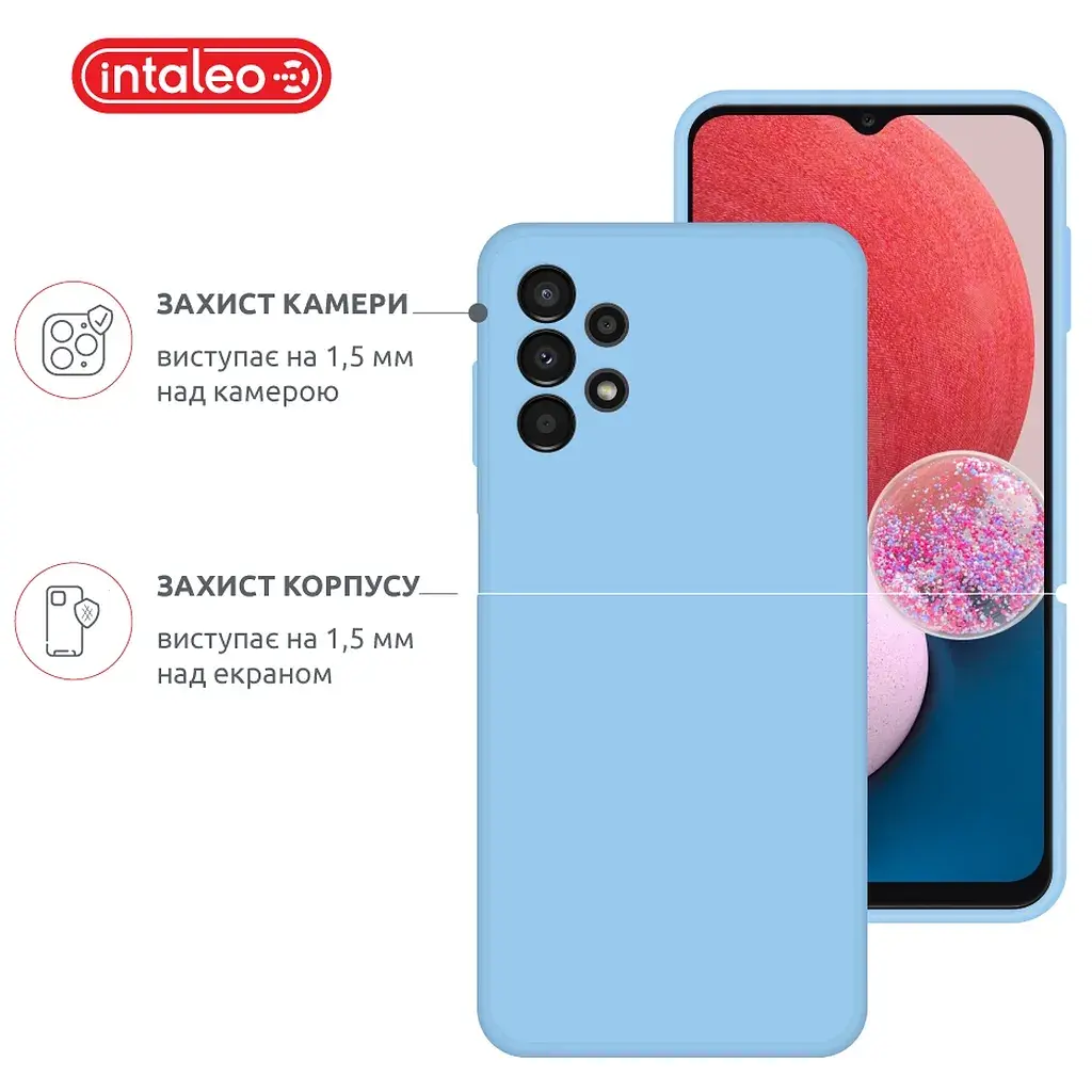 Чохол до мобільного телефона Intaleo SoftShell Samsung Galaxy A13 4G Light Blue (1283126557880) - фото 3