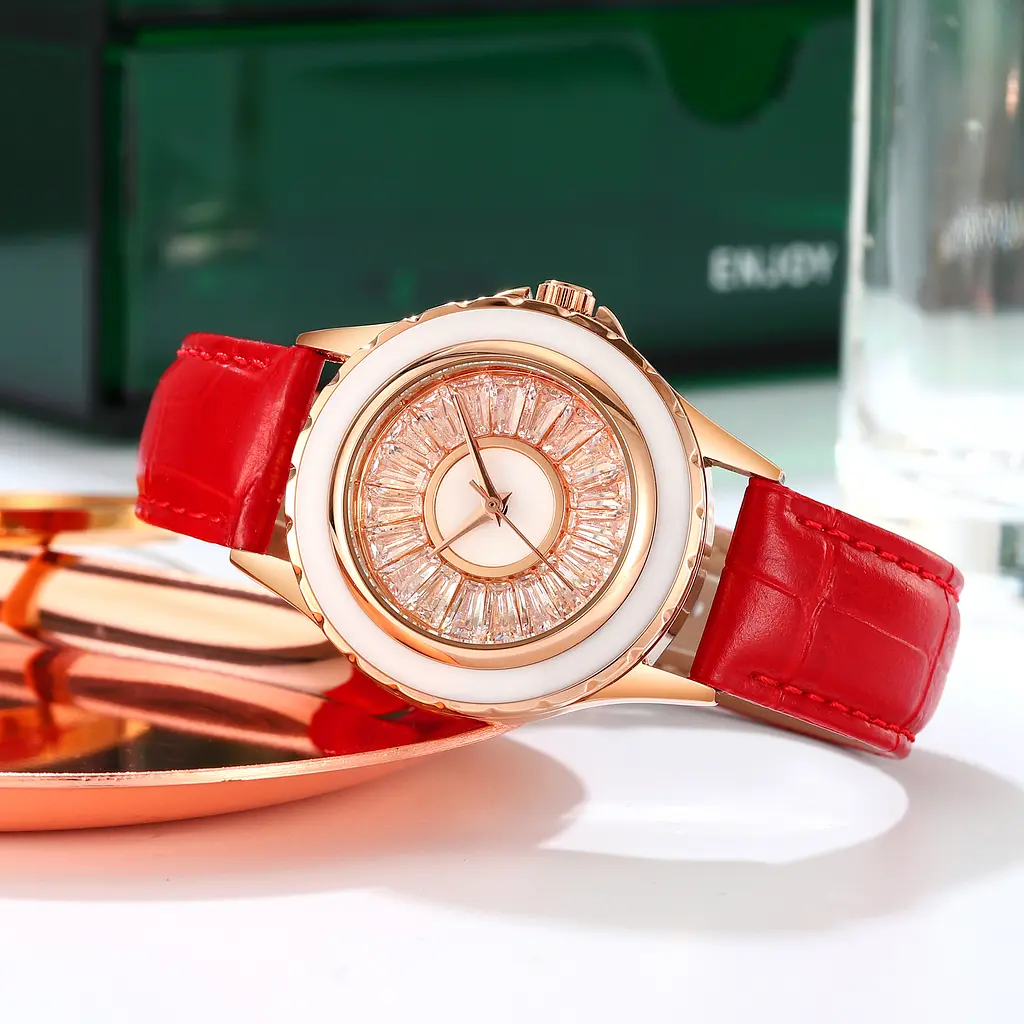Жіночий наручний годинник 2172RGRD Rose Gold-Red Skmei acs0030200 - фото 4