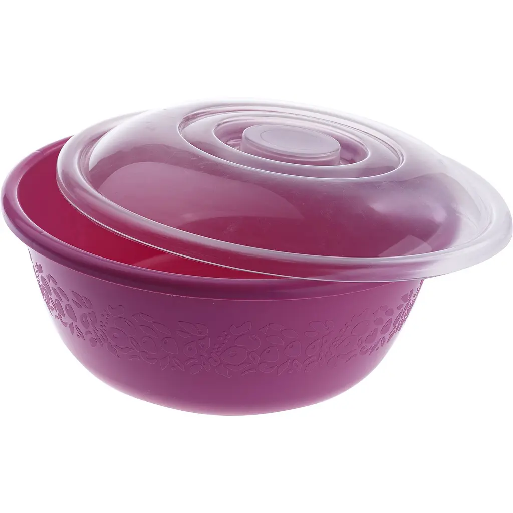 Миска Ekodeo  з кришкою 2 л рожева (P92227PK) - фото 2