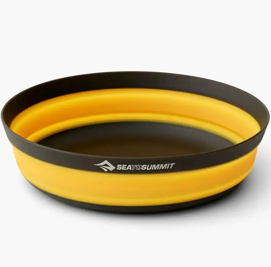 Набір посуду Sea to Summit Frontier UL Collapsible Dinnerware Set, на 2 особи (4 миски + 2 чашки) Чорний-Жовтий - фото 3