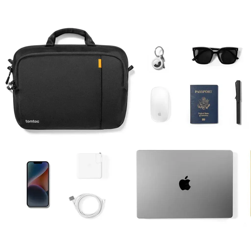 Сумка для ноутбука Tomtoc Defender-A30 Laptop Shoulder Bag Black 15-16 Inch A30F2D1 - фото 6
