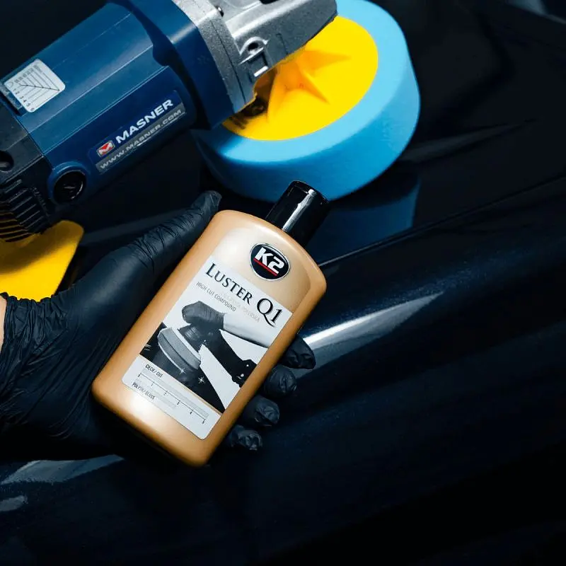 Поліроль кузова паста для полірування K2 Luster Q1 High Cut L1200N 250g Біла - фото 4