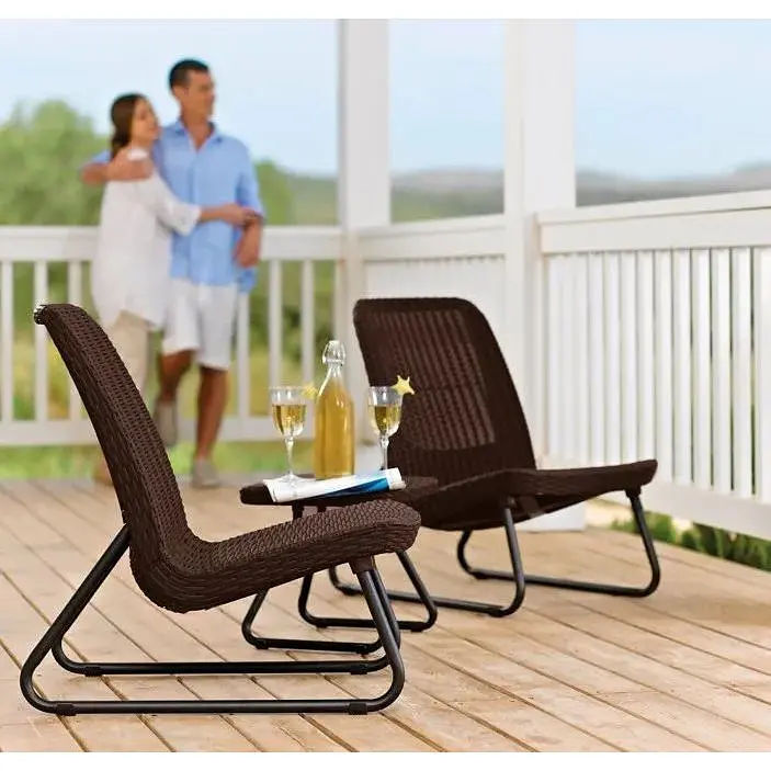Комплект садових меблів Keter Rio patio set віскі коричневий - фото 2