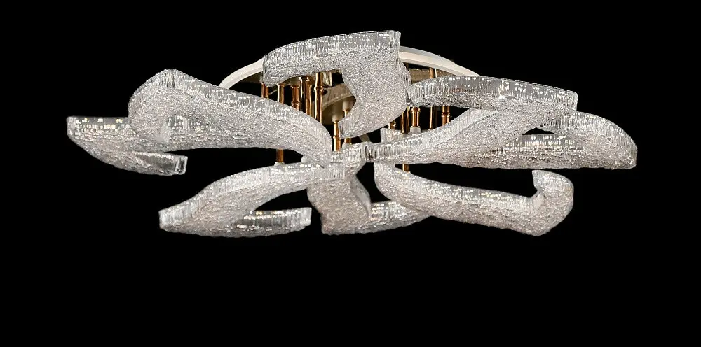 Світлодіодна люстра Splendid Ray LZ/8 LED (GD), золото, білий, 100 Вт, від 16-25 м² - фото 2
