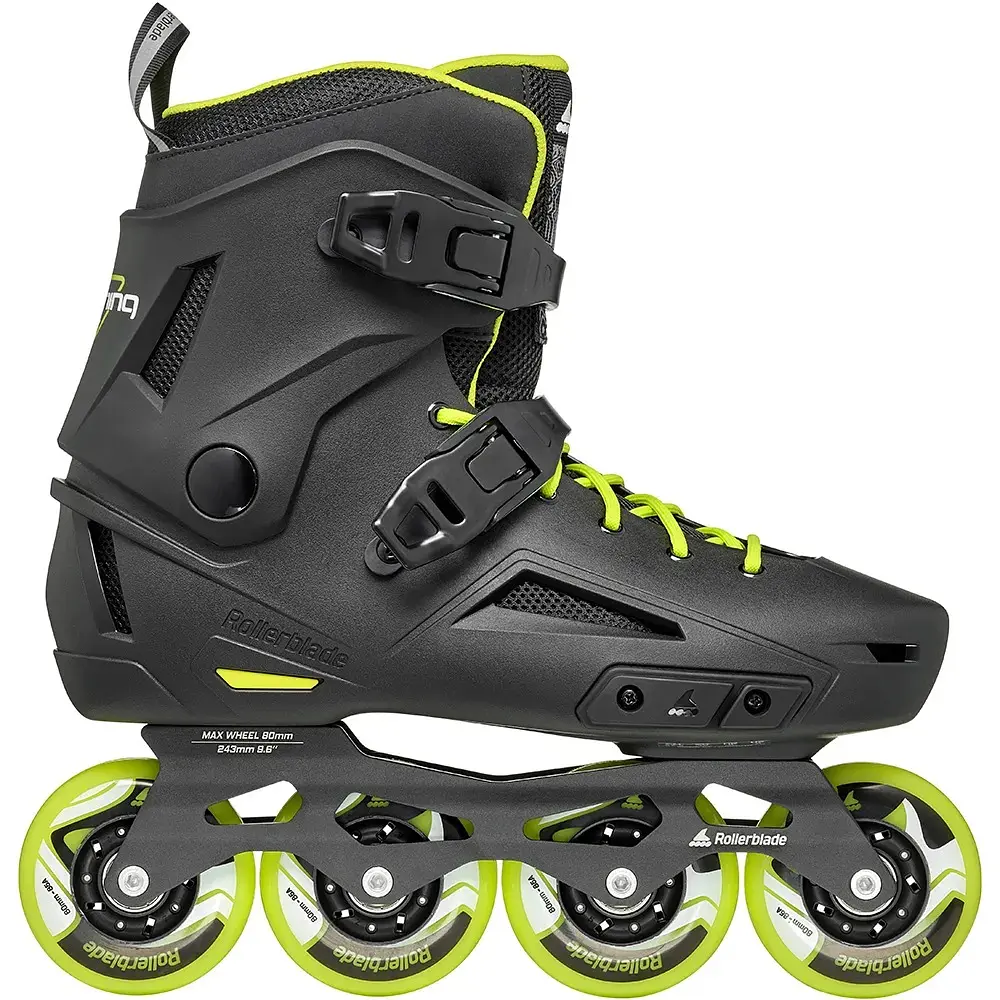 Ролики Rollerblade Lightning 290 Чорний-Салатовий - фото 2