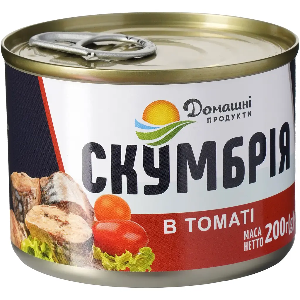 Скумбрія Домашні продукти в томатні 200 г