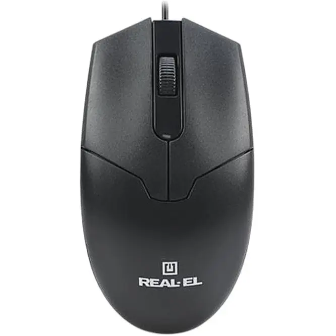 Миша REAL-EL RM-208 Black USB