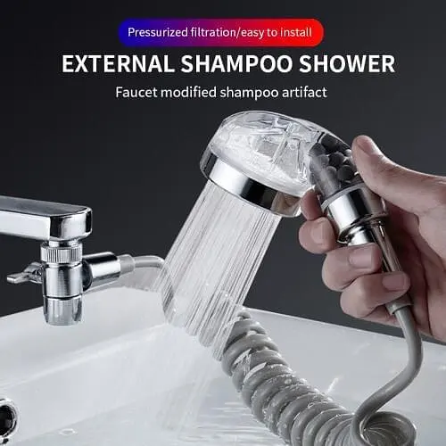 Душова система на змішувач із турмаліном Modified Faucet With external Shower - фото 2