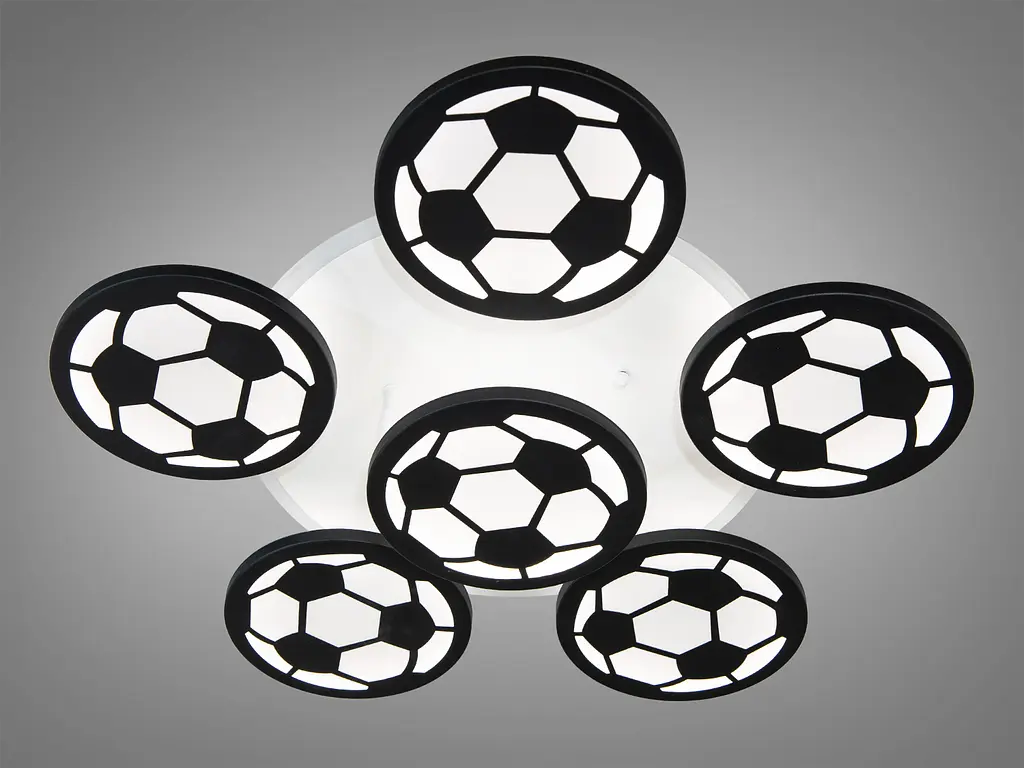 Светодиодная люстра футбольная тема, 105W, черного цвета - фото 3