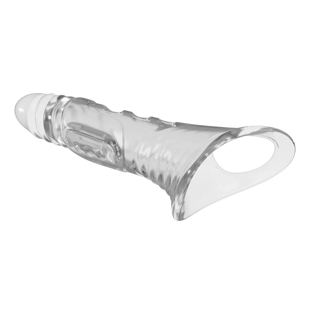 Насадка на пеніс Pretty Love Penis Sleeve 8.7" Extender, 22 см (прозорий) - фото 5