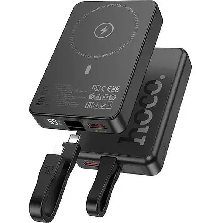 Портативна батарея Hoco Q24 Elegant 22.5W+PD20W 10000 mAh Black - фото 3