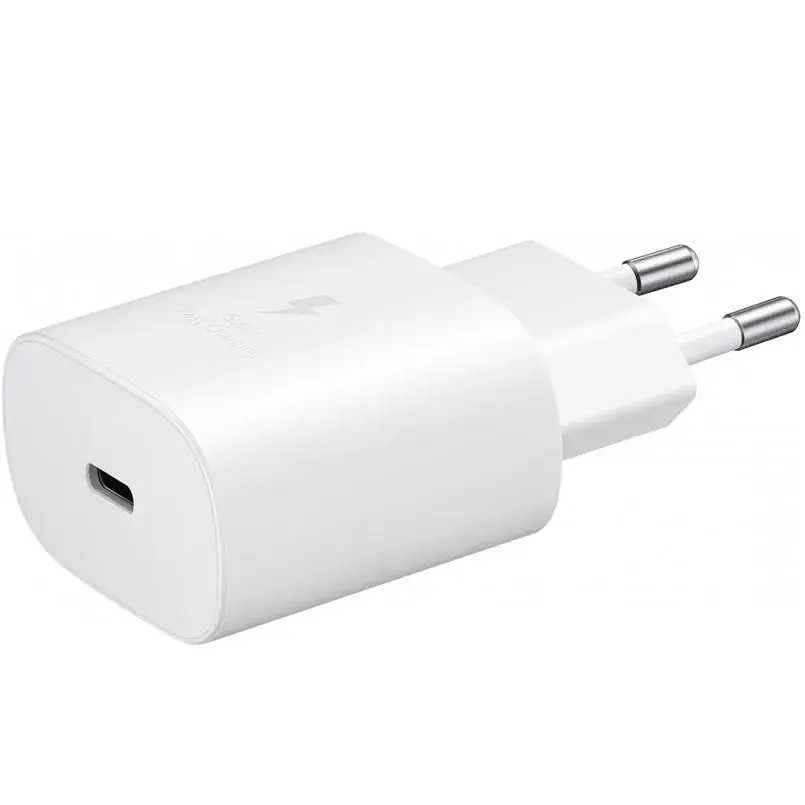 Мережевий зарядний пристрій Samsung EP-TA800 25W Type-C White (EP-TA800NWE) OEM