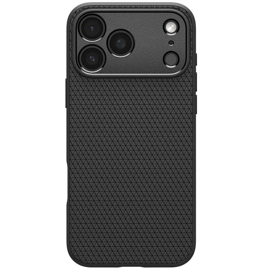 Чехол Spigen Liquid Air для iPhone 17 Pro Matte Black (ACS10331) + защитное стекло - фото 2