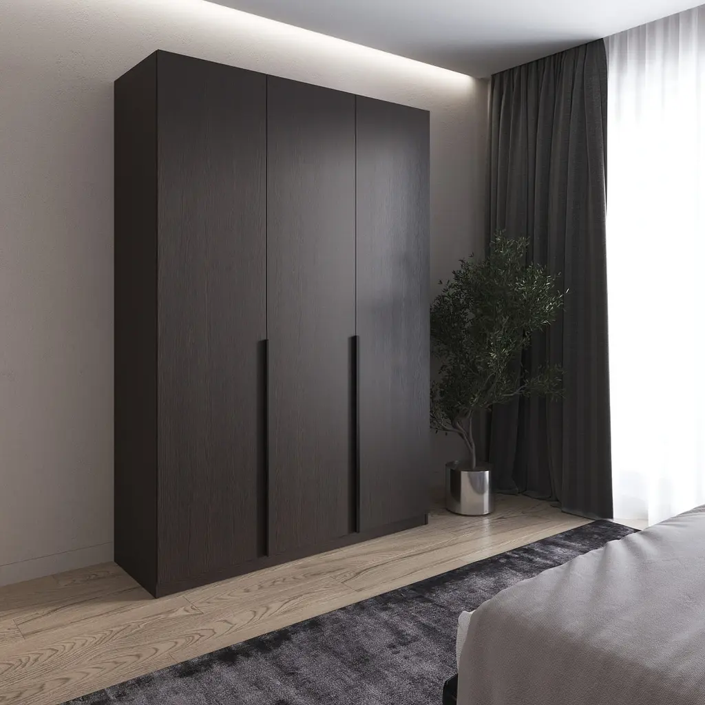 Шафа для одягу Vays M-32, 2 штанги та полиці, ЛДСП, 150×50×220 см - для спальні, вітальні, передпокою - фото 6