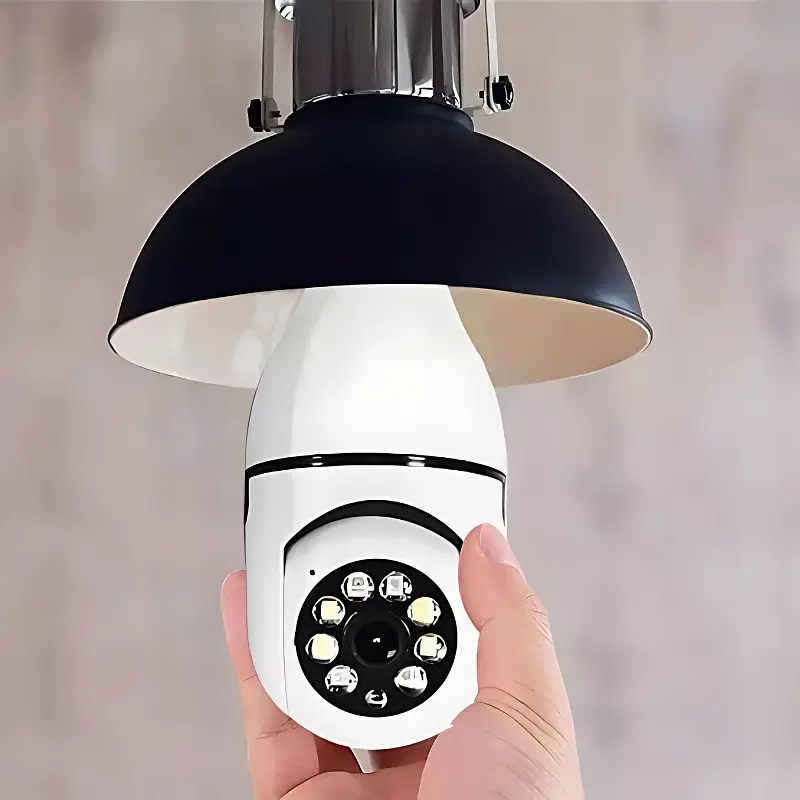 Бездротова IP Full-HD, 2 MP, WIFI камера з датчиком руху і нічним баченням у плафон для лампочки, біла (8247101093) - фото 4