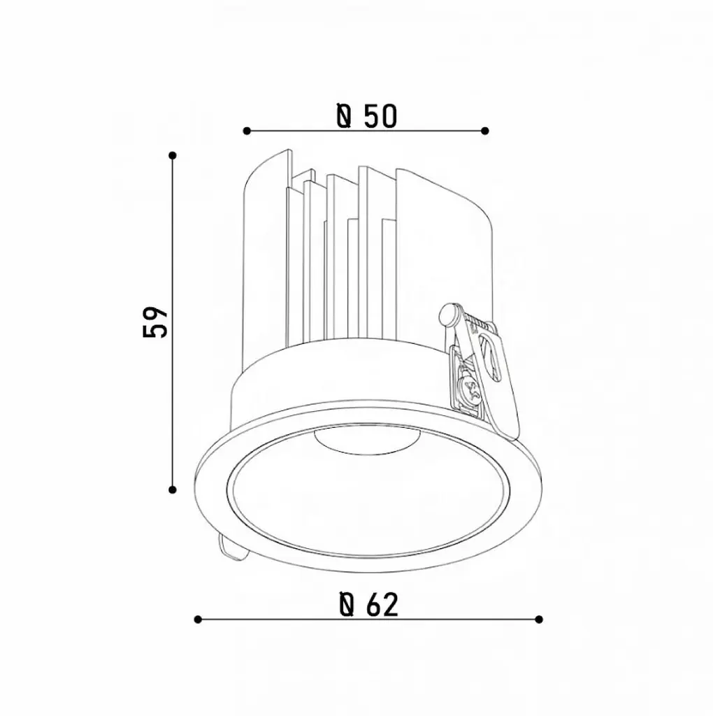 Светильник точечный врезной KLOODI KD-RORRY62 7W CCT BK - фото 4