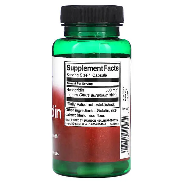 Другие экстракты Hesperidin 500 mg 60 капсул Swanson vit0005875 - фото 2