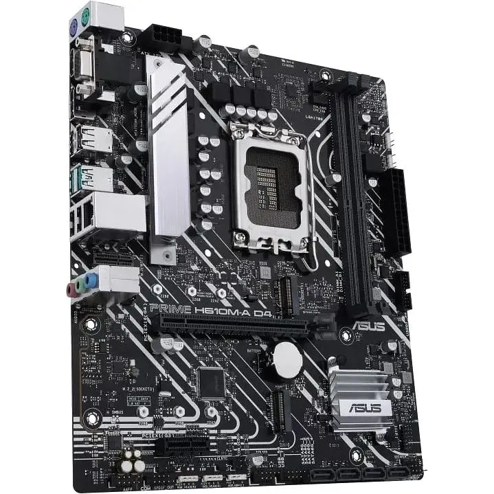 Материнская плата Asus Prime H610M-A D4-CSM s1700 H610 2xDDR4 M.2 HDMI-VGA-DP mATX - фото 2